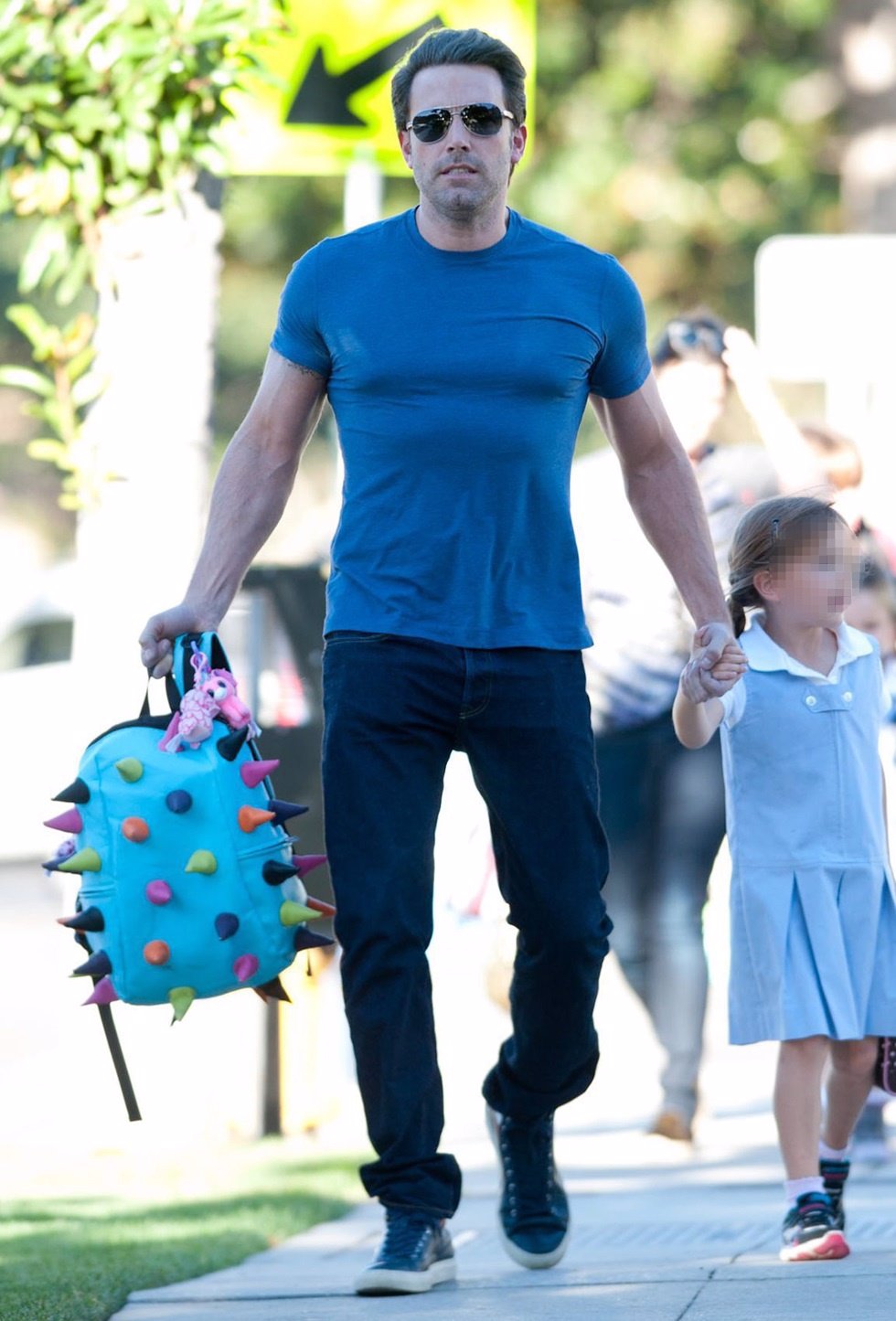 Ben Affleck y su hija paseando por Los AngelesNovember 5, 2014: Ben Affleck seen