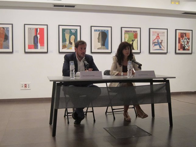 Óscar Puente y Ana Redondo en la presentación de la exposición