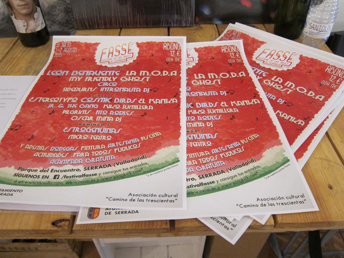 Cartel del Festival de las artes de Serrada