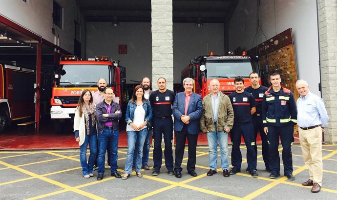 De la Sierra en el parque de emergencias de Reinosa