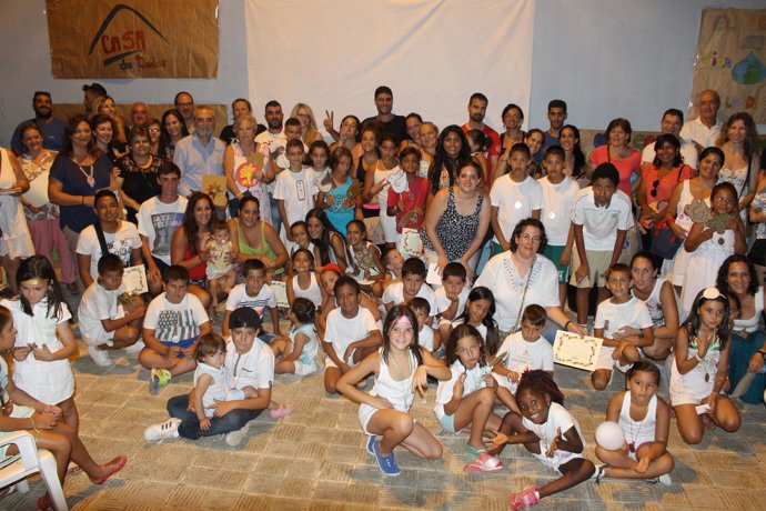 Clausura de la colonia de verano.