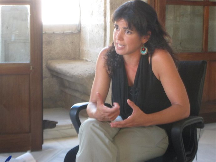 La secretaria general de Podemos Andalucía, Teresa Rodríguez