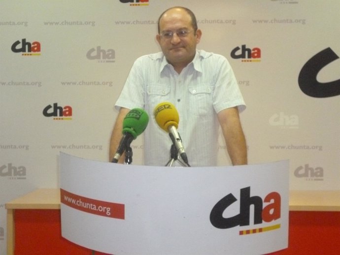 Secretario territorial de CHA en Teruel, Adolfo Villanueva