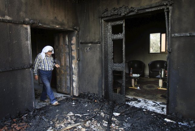 Muere un bebé palestino al ser incendiada su vivienda