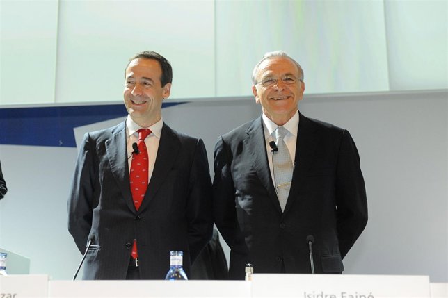 Gonzalo Gortázar e Isidre Fainé. 