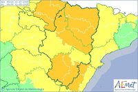 Activada la alerta naranja por lluvias y tormentas