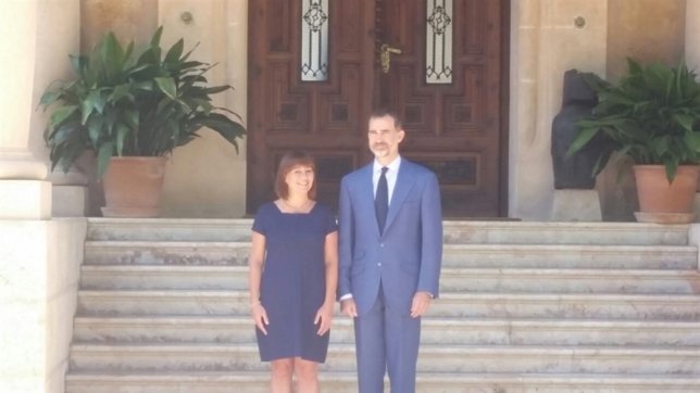 El Rey Felipe VI recibirá este viernes en audiencia a la presidenta del Govern