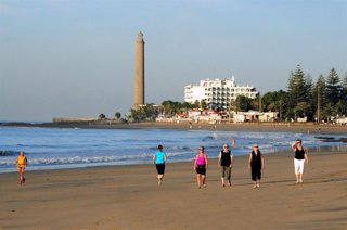 La Playa de Maspalomas, en Gran Canaria