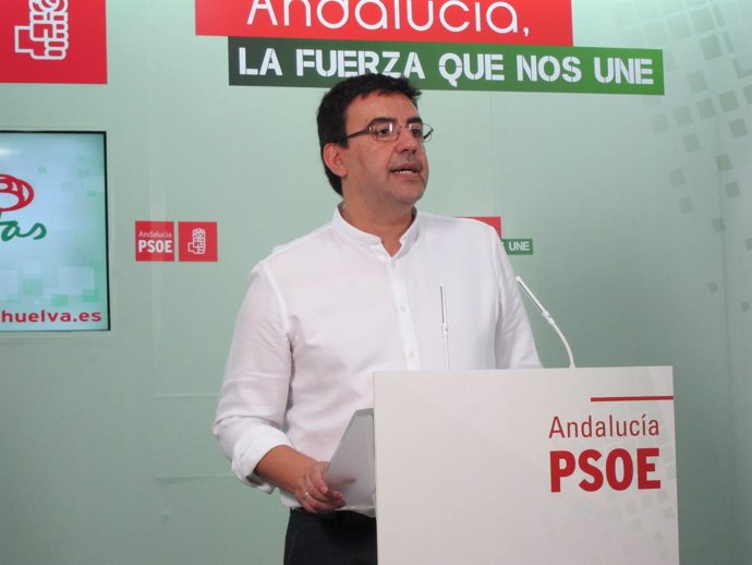 El portavoz del PSOE en el Parlamento de Andalucía, Mario Jiménez. 
