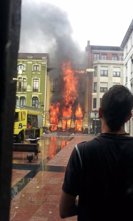 Incendio en Ribadesella