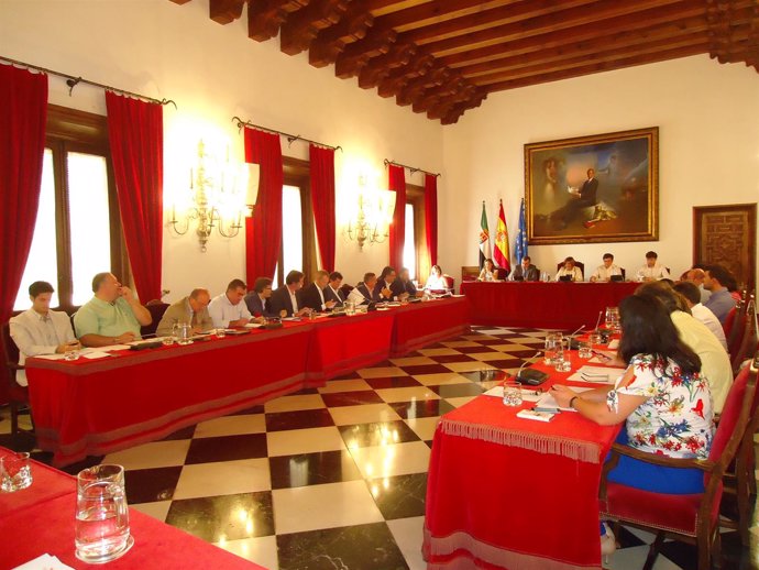 Pleno en la Diputación de Cáceres