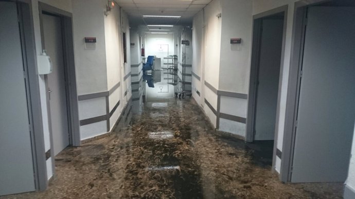Resultado del fuego en el Hospital de Sagunto