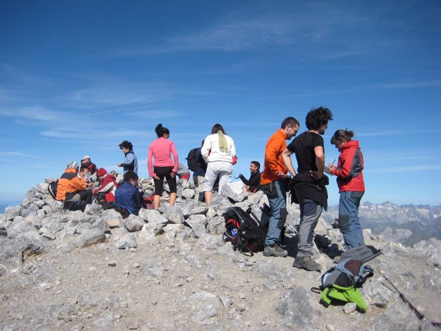 Senderistas y montañeros en Aragón