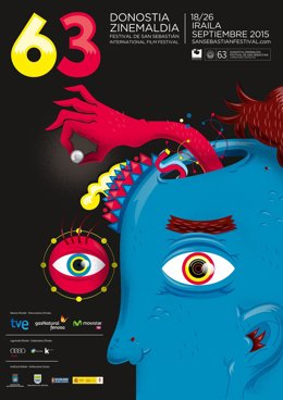 Cartel de la 63 edición del Festival de San Sebastián. 