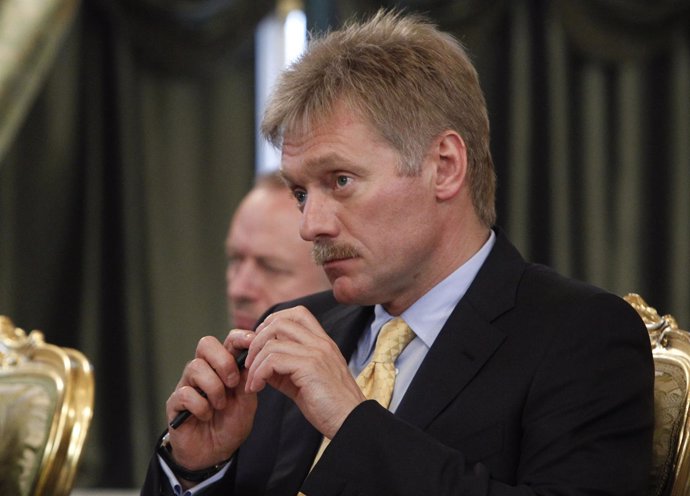 Russia's President Putin's spokesman Peskov attends a meeting with the Venezuela