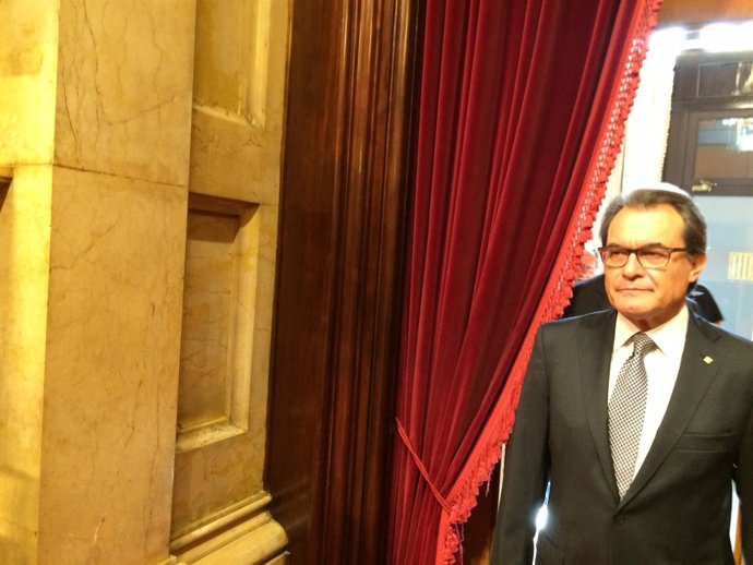 Artur Mas en el pleno del Parlament