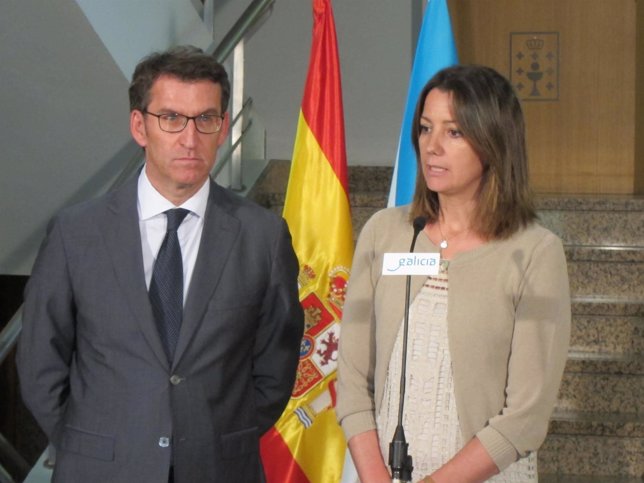La alcaldelsa de Lugo, Lara Méndez, se reúne con Feijóo