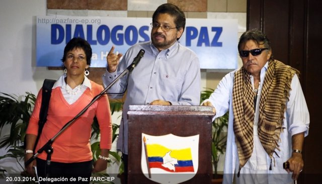 Portavoces de las FARC en el diálogo de paz