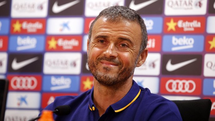 Luis Enrique en rueda de prensa