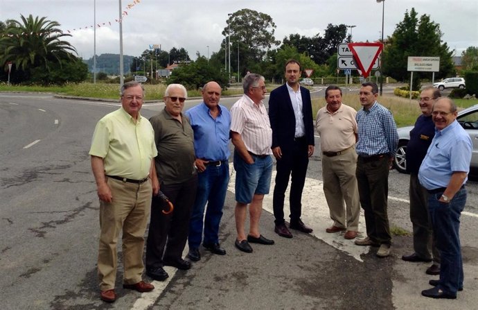 Visita a la futura rotonda de Tanos