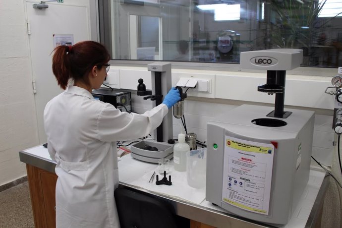 Laboratorio, muestra, microscopio