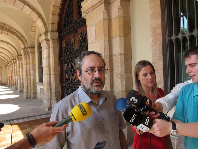 El candidato de la CUP a la Presidencia de la Generalitat, Antonio Baños