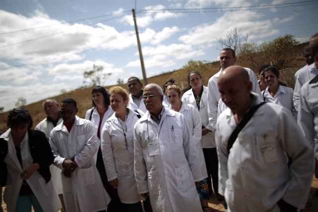Doctores cubanos inscritos al programa de salud brasileño 'Más Médicos'.
