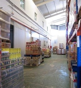 Almacén de Bancosol en Málaga capital