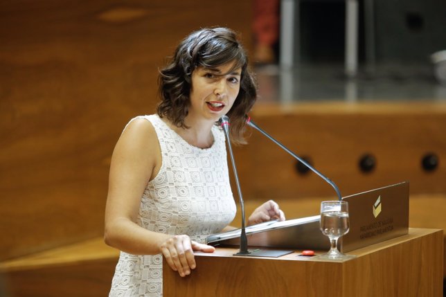 La secretaria general de Podemos en Navarra, Laura Pérez.