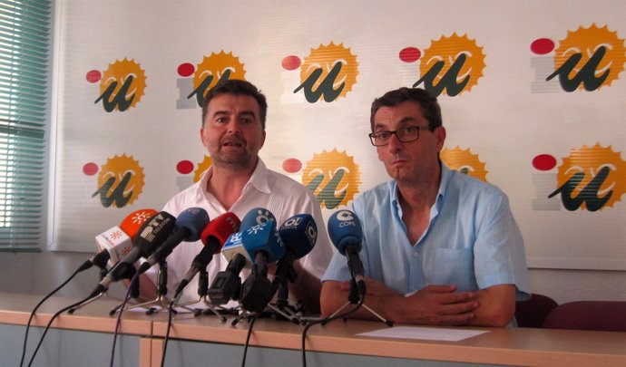 Antonio Maíllo, IULV-CA, y José Luis Centella, la Izquierda Plural