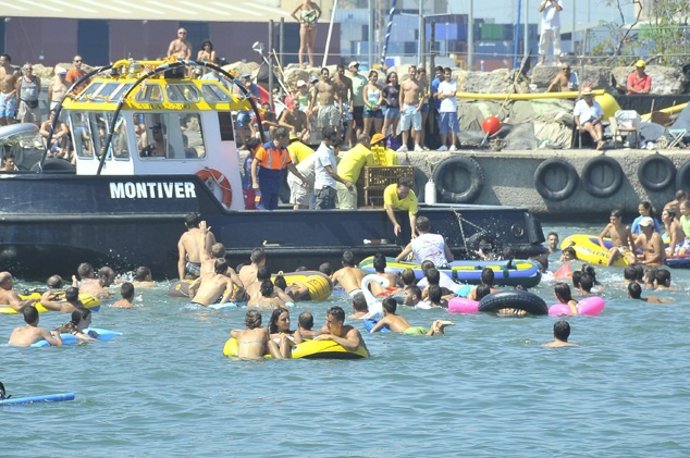 Suelta de patos en Sagunto