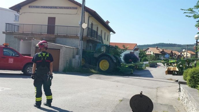 El tractor empotrado