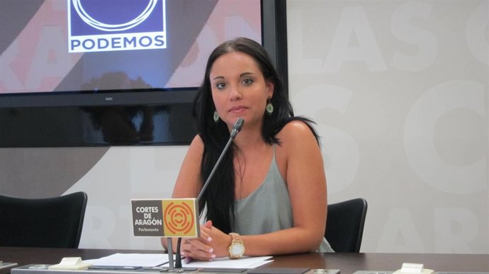 La portavoz de Podemos en las Cortes de Aragón, Maru Díaz