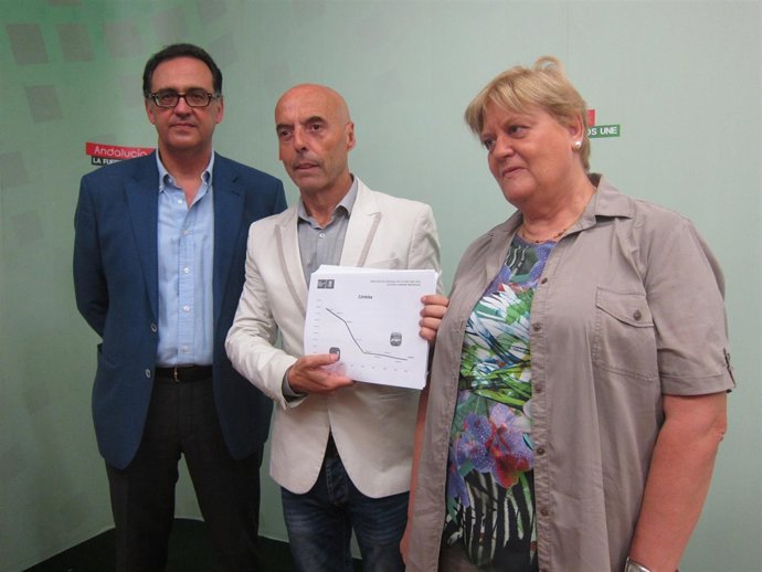 Antonio Hurtado con Angelina Costa y Antonio Luis Amaro