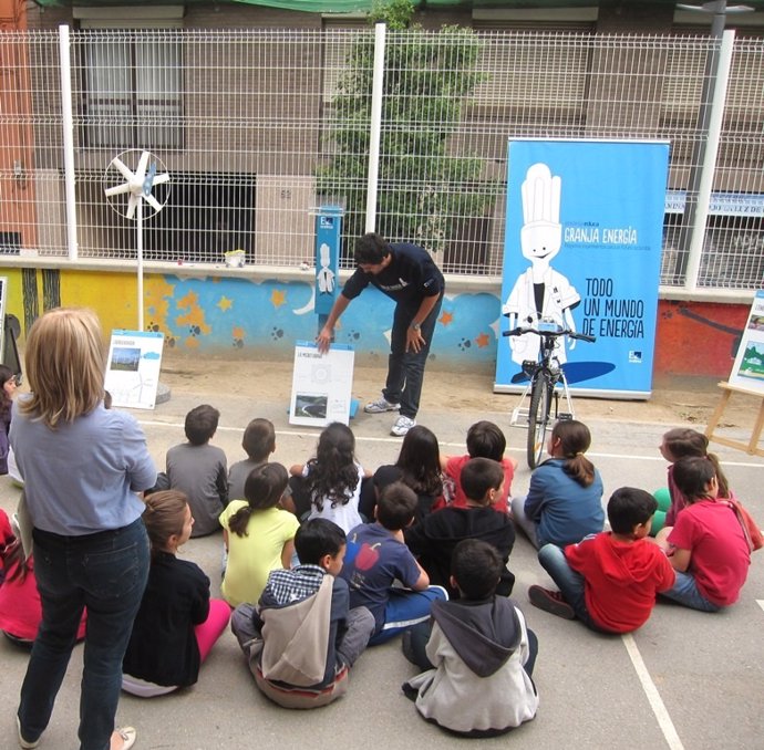 Alumnos andaluces en un programa de Endesa Educa.
