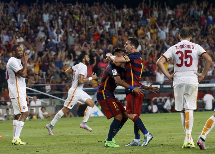 Messi y Neymar, el Barça sonríe en el Gamper