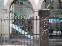 Vecinos vuelven a increpar al parricida de Moraña