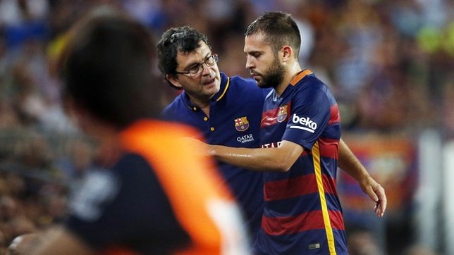 El lateral izquierdo del FC Barcelona Jordi Alba