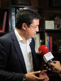 El portavoz del PSOE en el Senado, Óscar López