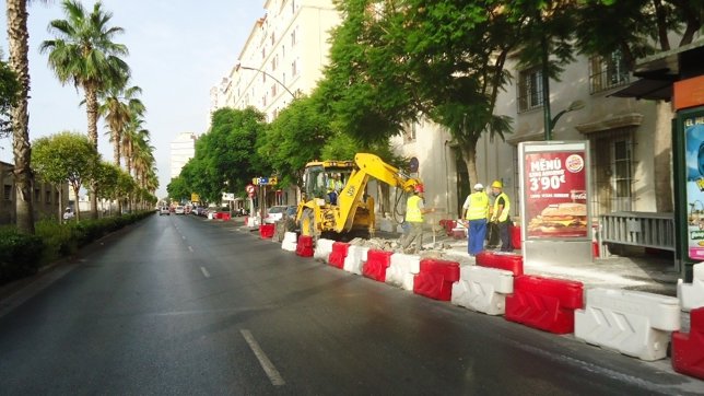 Acondicionamiento de Muelle Heredia por obras del metro en Málaga