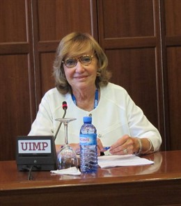 Rocío Nieto, directora de APRAMP, en la UIMP