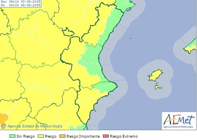 Mapa de predicción meteorológica
