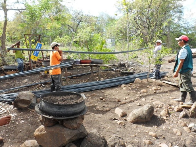 Imagen del proyecto solidario en Nicaragua