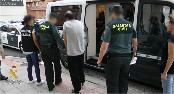 Traslado detenidos crimen de Haro