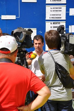 Tudanca en el Open de Tenis