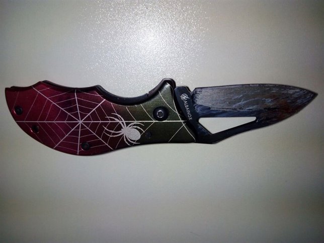 Arma blanca utilizada en la agresión