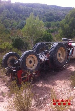 Tractor accidentado