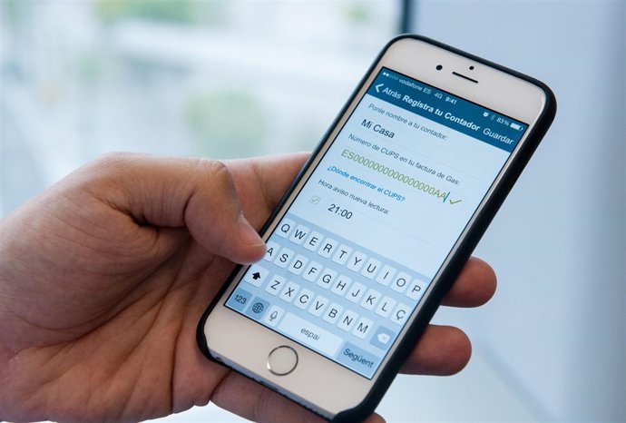 Contador gas natural