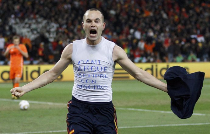 Andrés Iniesta gol final Mundial Sudáfrica selección española Holanda