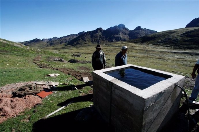 Depósito de agua en Bolivia